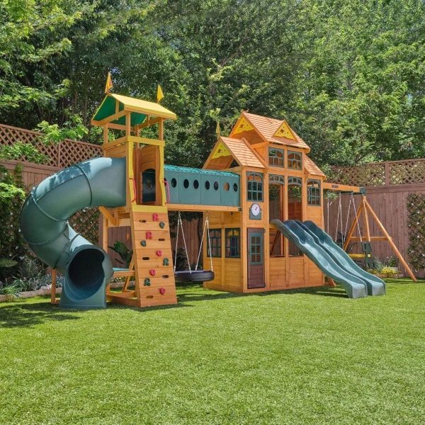 jnj.jpg Kids Kidkraft Bear Cave Lodge Swing Set / Playset
