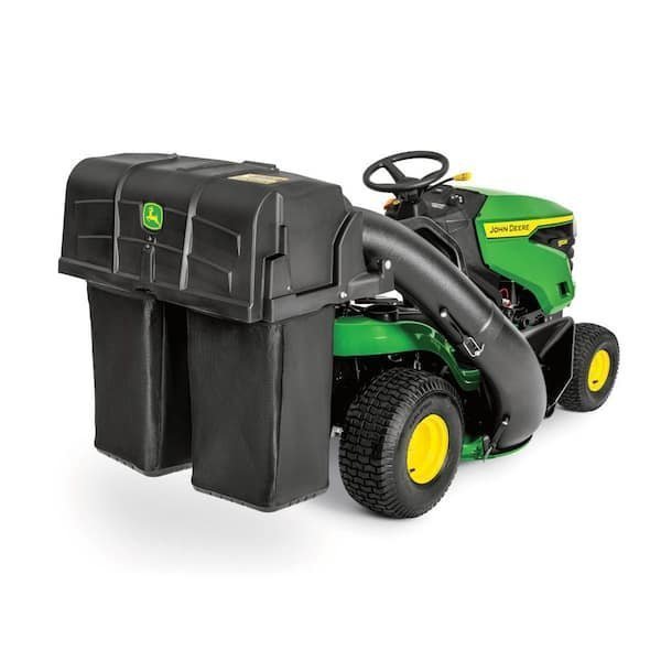john-deere-lawn-mower-bags-buc10284-44_600.jpg John Deere 42-inch Twin Bagger for 100 Series Tractors – Fast, Easy Attachment