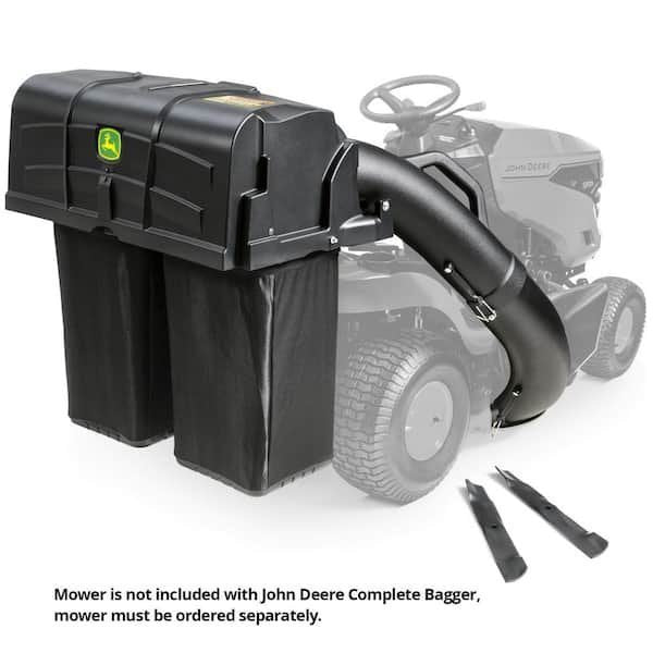 john-deere-lawn-mower-bags-buc10284-e1_600.jpg John Deere 42-inch Twin Bagger for 100 Series Tractors – Fast, Easy Attachment