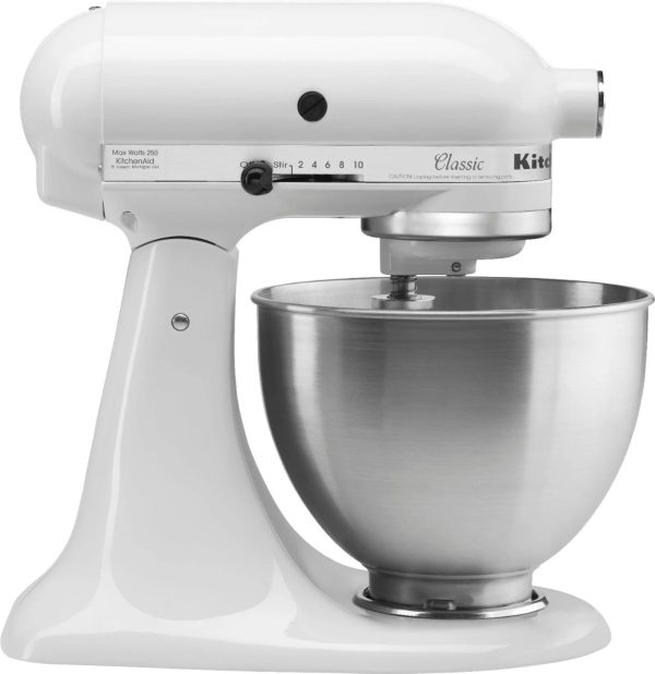 loo.jpg KitchenAid – Classic Series 4.5 Quart Tilt-Head Stand Mixer – White