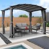 patio-pergola-9-x-11ft-arched-gazebo-with-waterproof-sun-shade-shelter-awning-steel-frame-grape-gazebo-for-garden-backyard-grey.jpg Elegant 9 x 11 ft Arched Patio Pergola Gazebo with Waterproof Sun Shade and Steel Frame