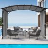 patio-pergola-9-x-11ft-arched-gazebo-with-waterproof-sun-shade-shelter-awning-steel-frame-grape-gazebo-for-garden-backyard-grey1.jpg Elegant 9 x 11 ft Arched Patio Pergola Gazebo with Waterproof Sun Shade and Steel Frame